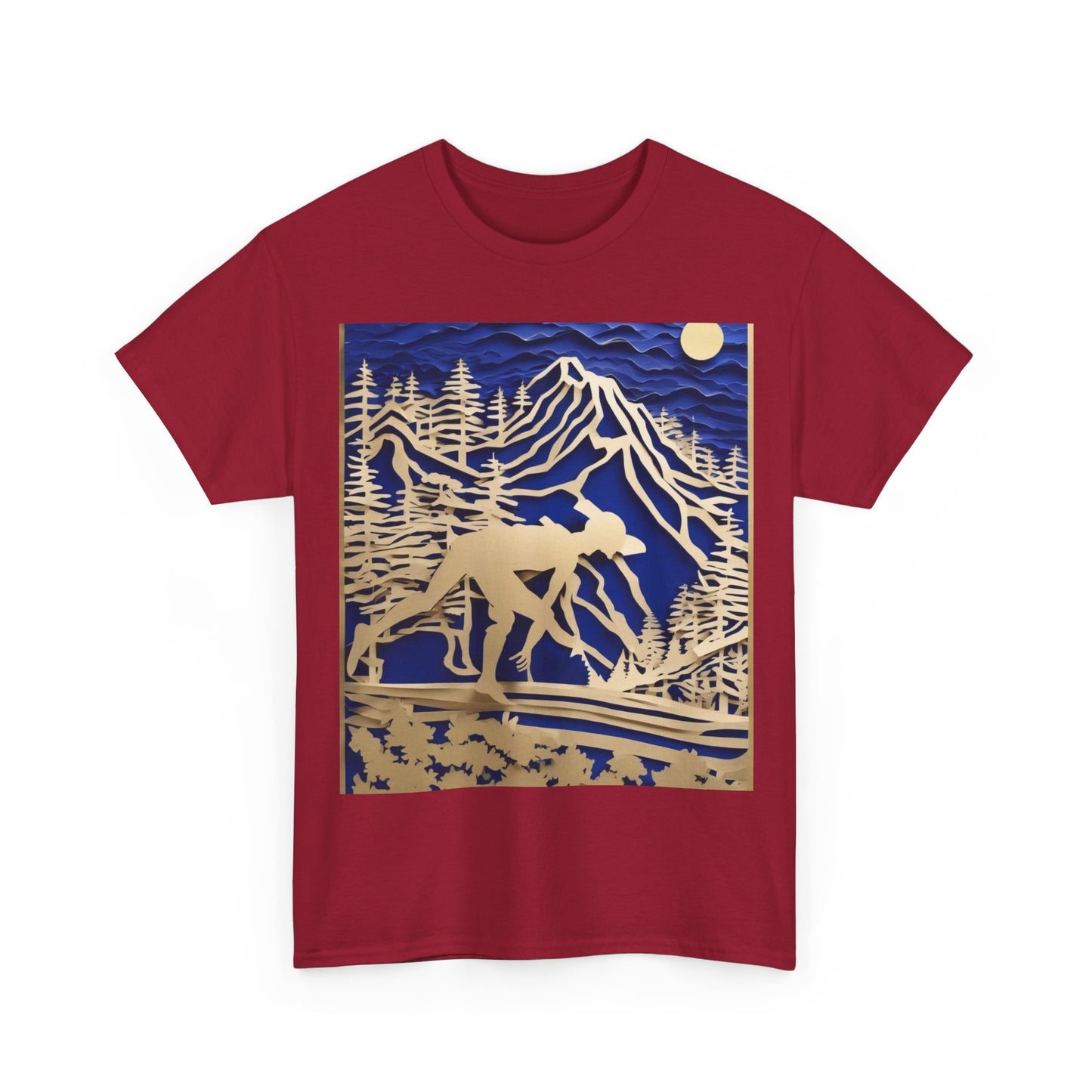 boostlete-recovery-progress-scene-trail-3d-paper-0176 — Unisex Heavy Cotton Tee (Gildan 5000)