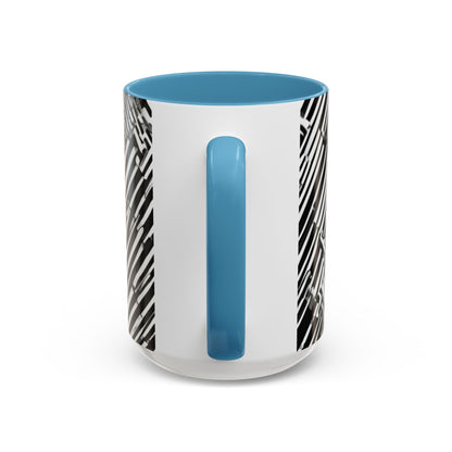 boostlete-mile-by-mile-pattern-barcode-monoline-0059 — Accent Mug 11oz/15oz