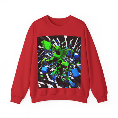 boostlete-pr-season-scene-sprinter-3d-geometric-0896 — Unisex Heavy Blend Crewneck (G18000)