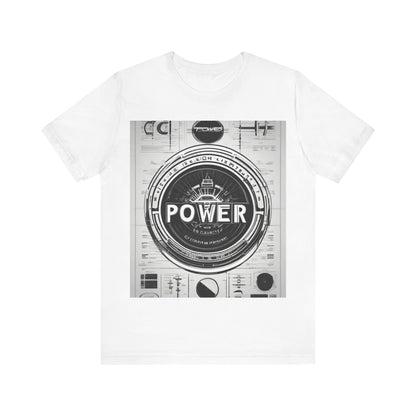 boostlete-boost-mode-type-power-in-quiet-badge-blueprint-0245 — Unisex Jersey Short Sleeve (B+C 3001)