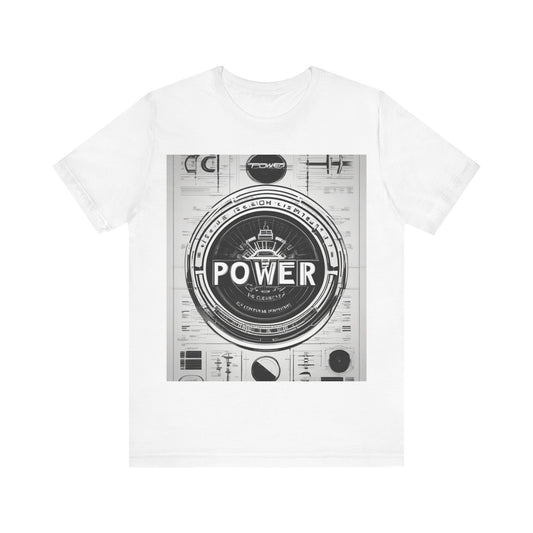 boostlete-boost-mode-type-power-in-quiet-badge-blueprint-0245 — Unisex Jersey Short Sleeve (B+C 3001)