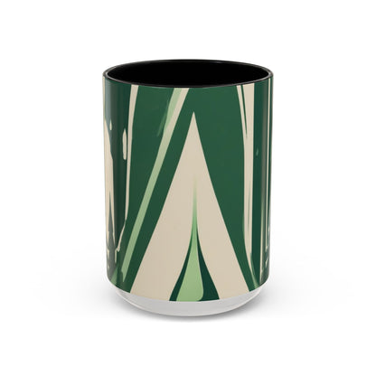 boostlete-quiet-power-icon-water-glitch-retro-0186 — Accent Mug 11oz/15oz