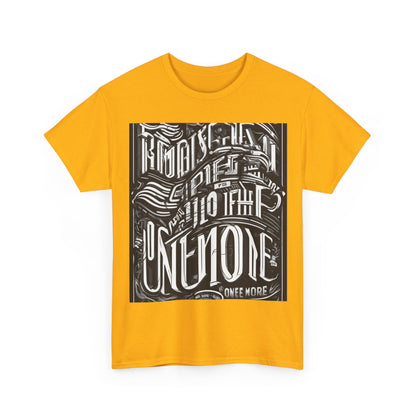 boostlete-mile-by-mile-type-one-more-split-line-art-0001 — Unisex Heavy Cotton Tee (Gildan 5000)