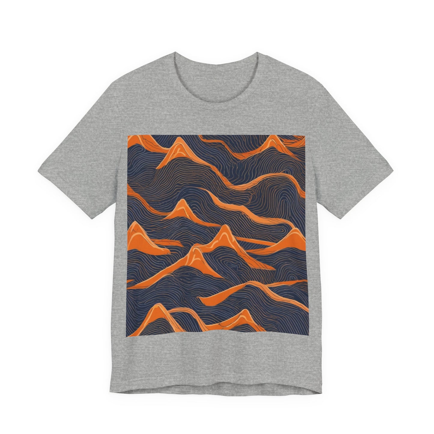 boostlete-boost-mode-pattern-topographic-engraved-0035 — Unisex Jersey Short Sleeve (B+C 3001)