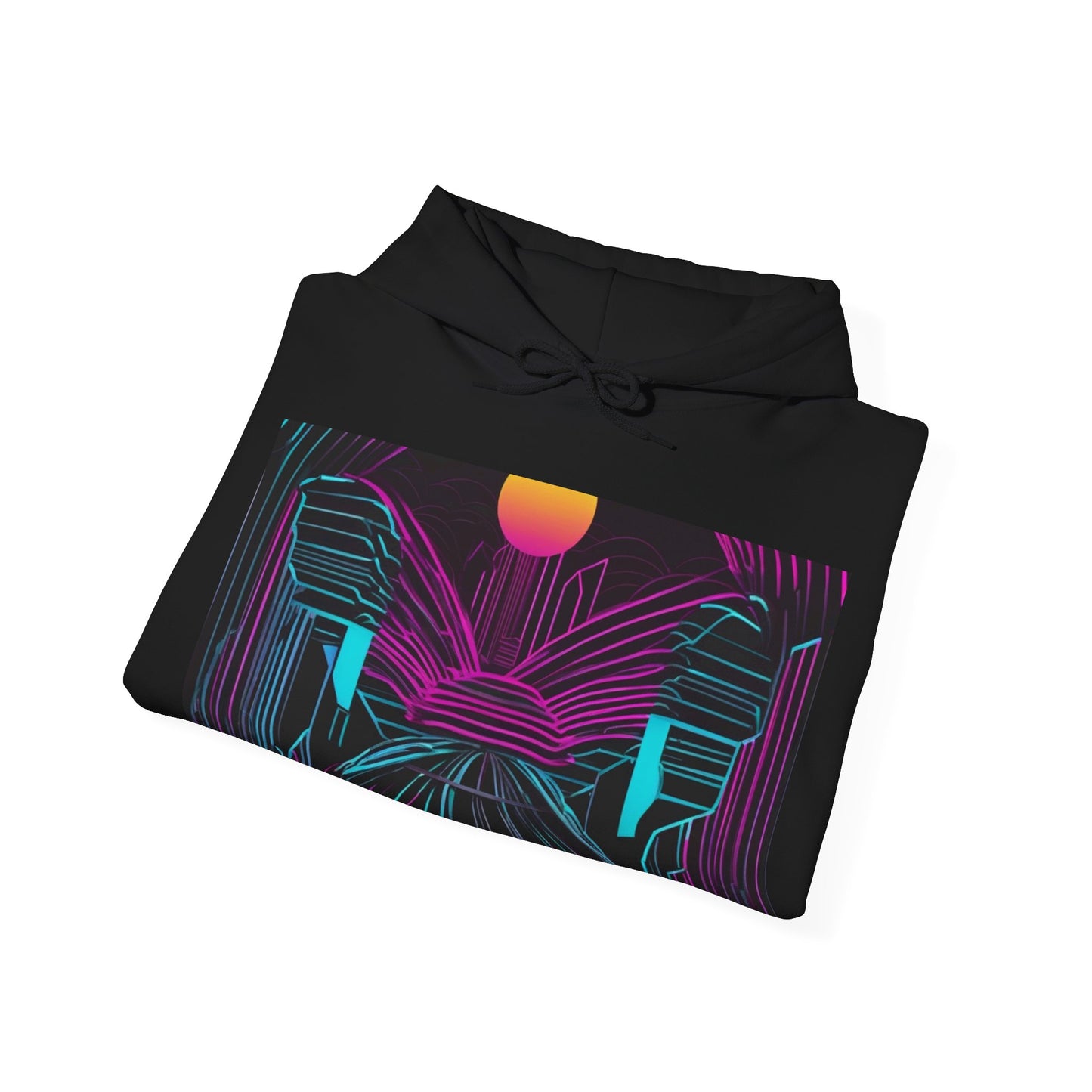 boostlete-rise-grind-icon-sunrise-motion-paper-0962 — Unisex Heavy Blend Hoodie (G18500)