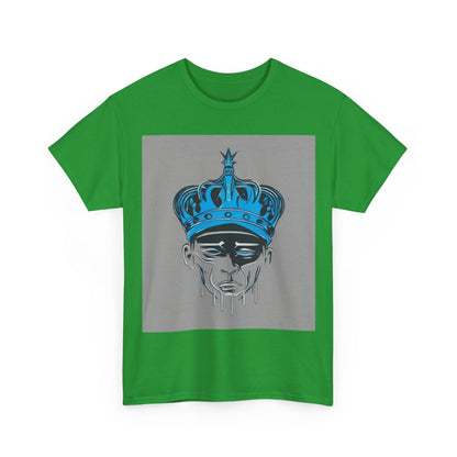 boostlete-am-crew-icon-crown-grainy-monoline-0022 — Unisex Heavy Cotton Tee (Gildan 5000)