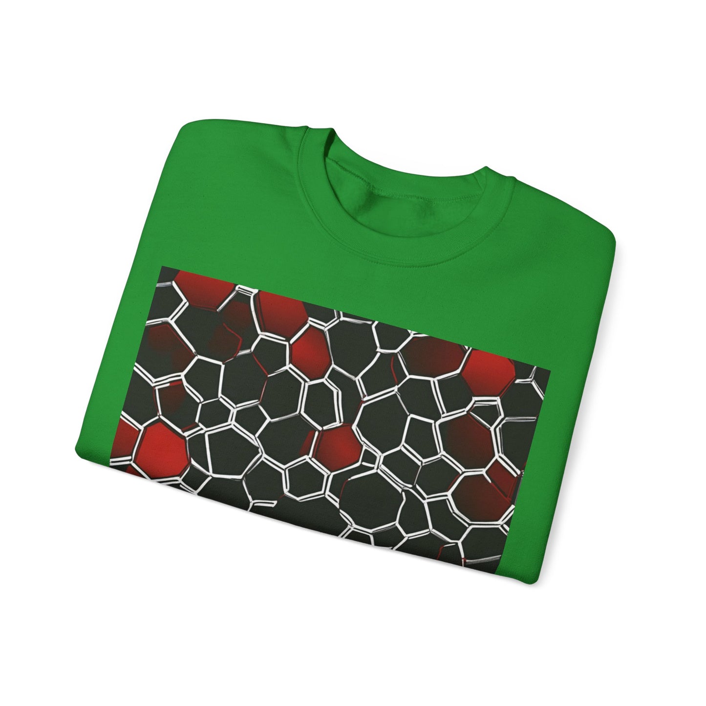 boostlete-quiet-power-pattern-hex-vector-0039 — Unisex Heavy Blend Crewneck (G18000)
