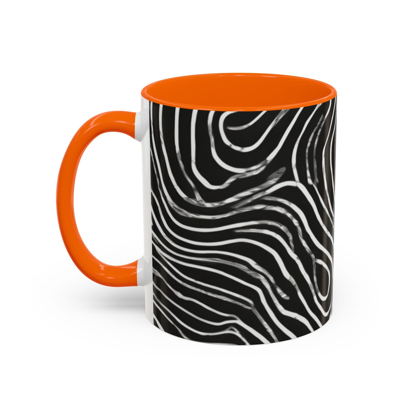 boostlete-field-day-pattern-topographic-badge-0307 — Accent Mug 11oz/15oz