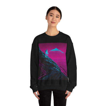boostlete-boost-mode-scene-trail-neon-blueprint-0832 — Unisex Heavy Blend Crewneck (G18000)