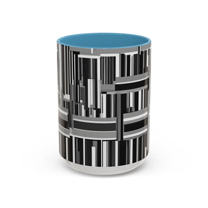 boostlete-recovery-progress-pattern-barcode-isometric-1023 — Accent Mug 11/15oz