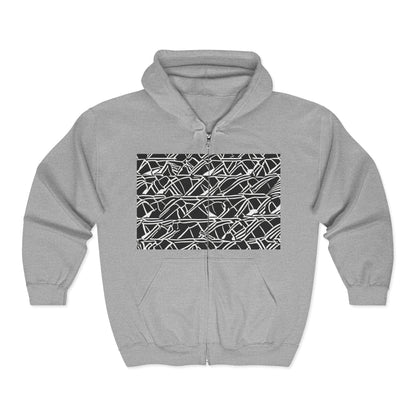 boostlete-boost-mode-pattern-stair-steps-athletic-0311 — Unisex Heavy Blend Full-Zip Hooded Sweatshirt