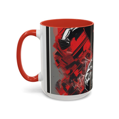 boostlete-field-day-scene-sprinter-glitch-badge-0284 — Accent Mug 11oz/15oz