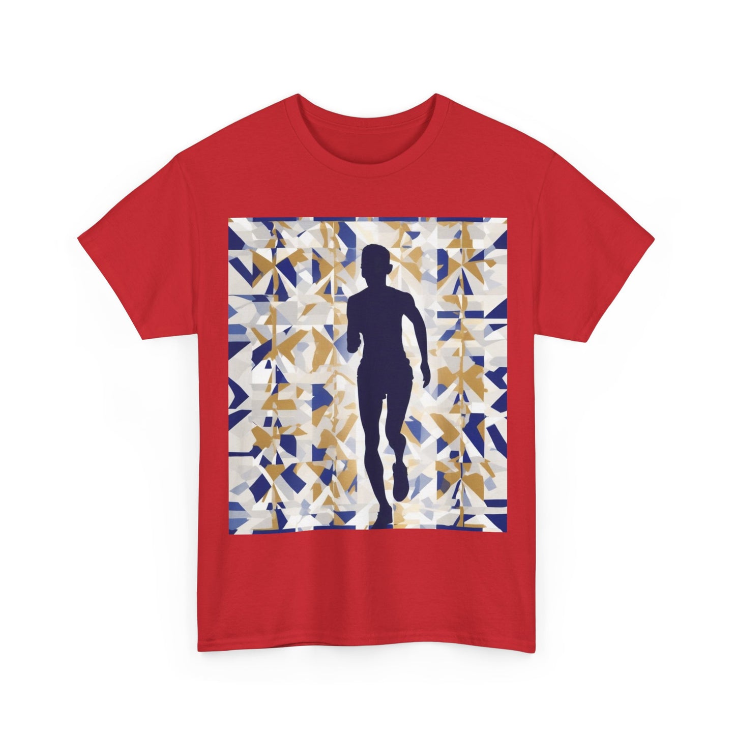 boostlete-recovery-progress-scene-marathoner-matte-geometric-0448 — Unisex Heavy Cotton Tee (Gildan 5000)