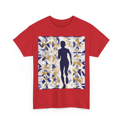 boostlete-recovery-progress-scene-marathoner-matte-geometric-0448 — Unisex Heavy Cotton Tee (Gildan 5000)