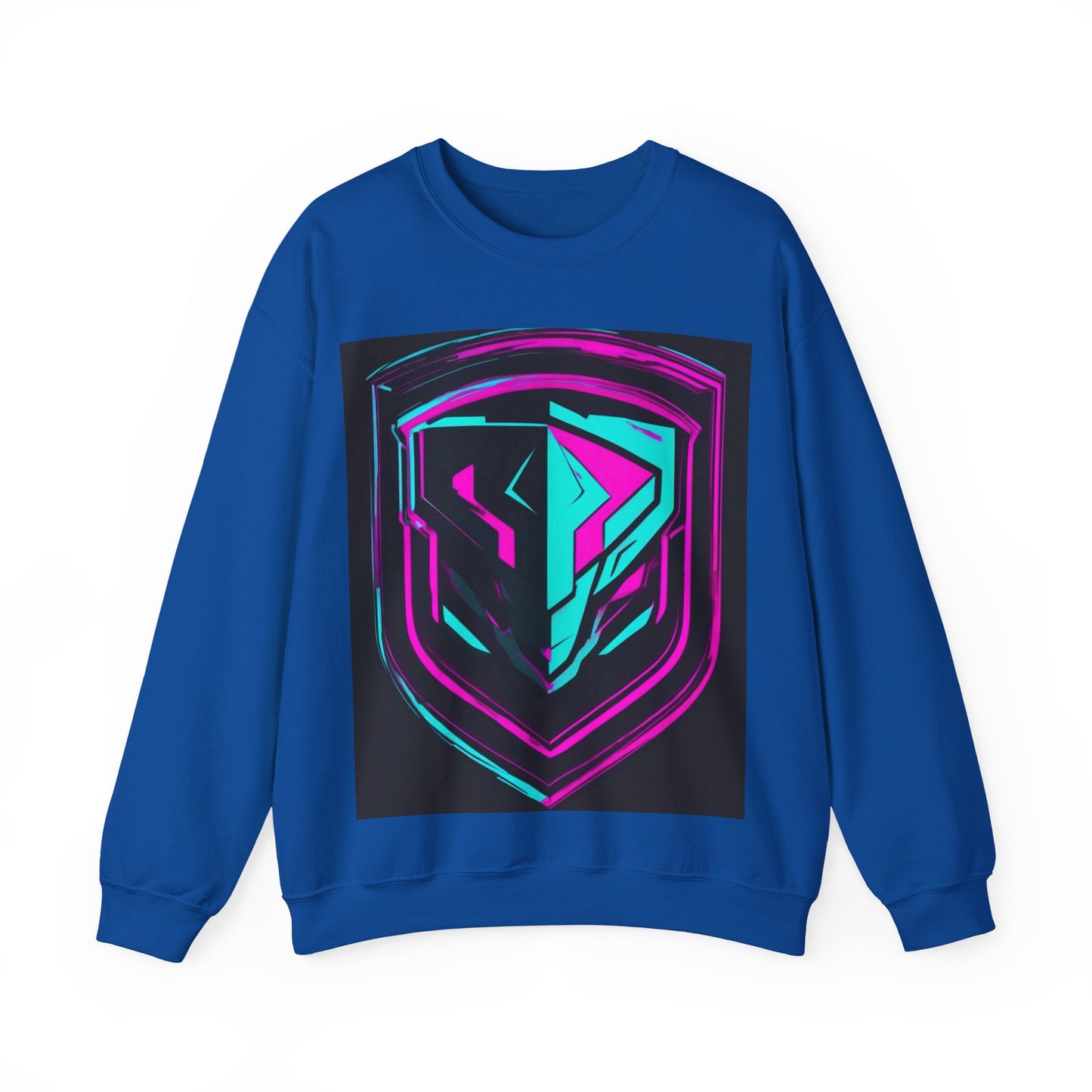 boostlete-pr-season-icon-shield-speed-industrial-0270 — Unisex Heavy Blend Crewneck Sweatshirt (Gildan)