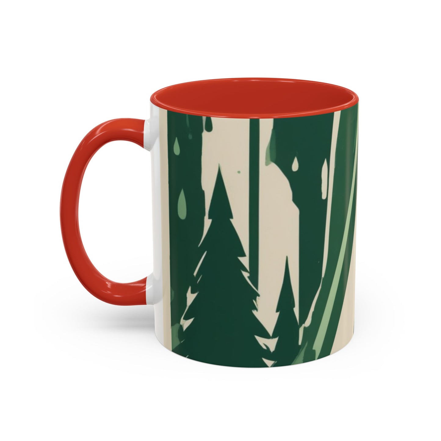 boostlete-quiet-power-icon-water-glitch-retro-0186 — Accent Mug 11oz/15oz