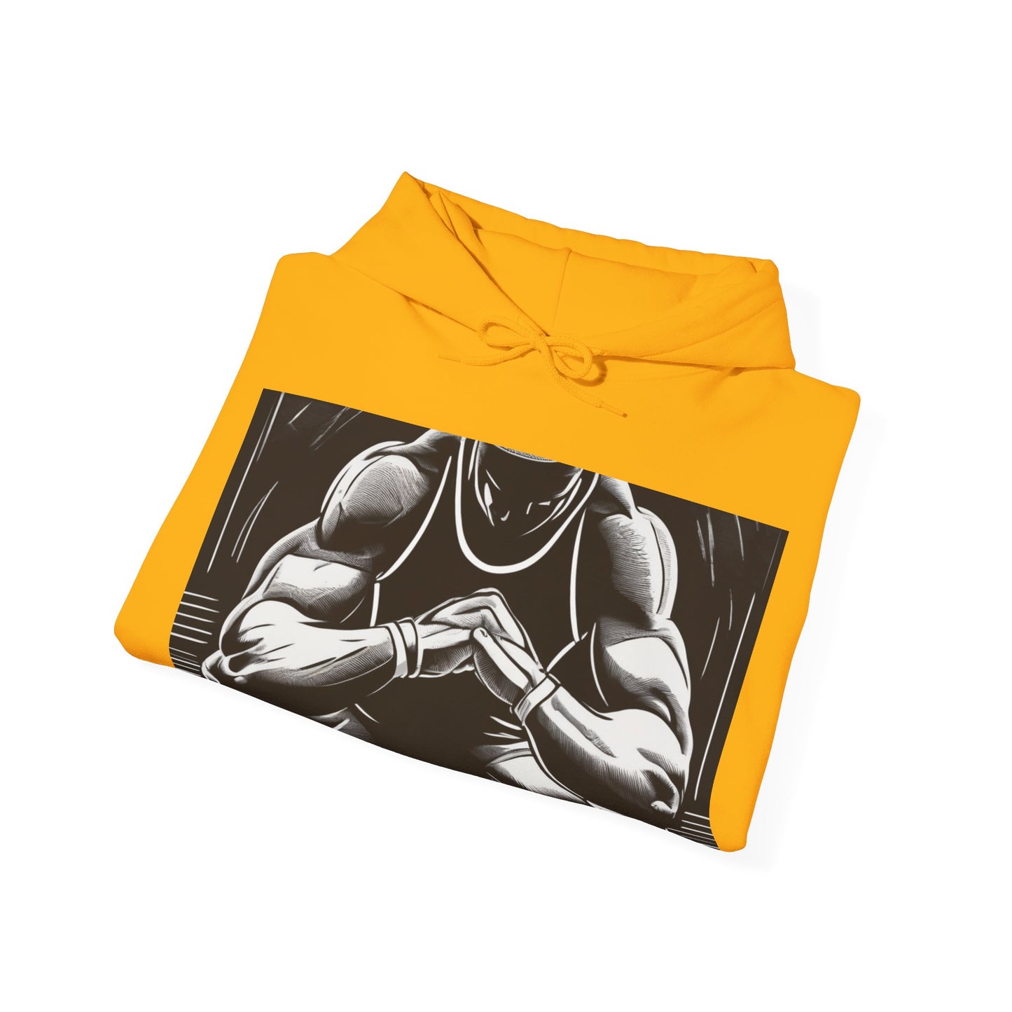 boostlete-pr-season-scene-athlete-outline-athletic-0144 — Unisex Heavy Blend Hooded Sweatshirt (Gildan)