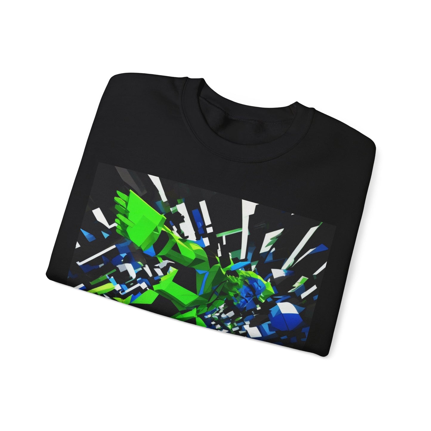 boostlete-pr-season-scene-sprinter-3d-geometric-0896 — Unisex Heavy Blend Crewneck (G18000)