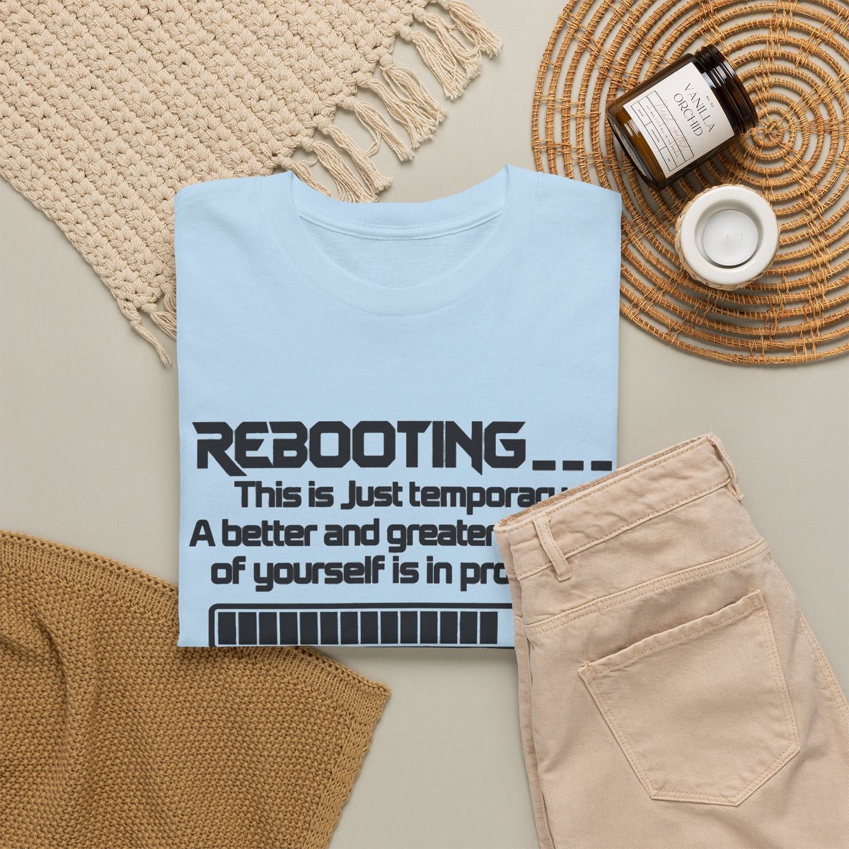 Rebooting... Personal Growth Loading Inspirational T-Shirt