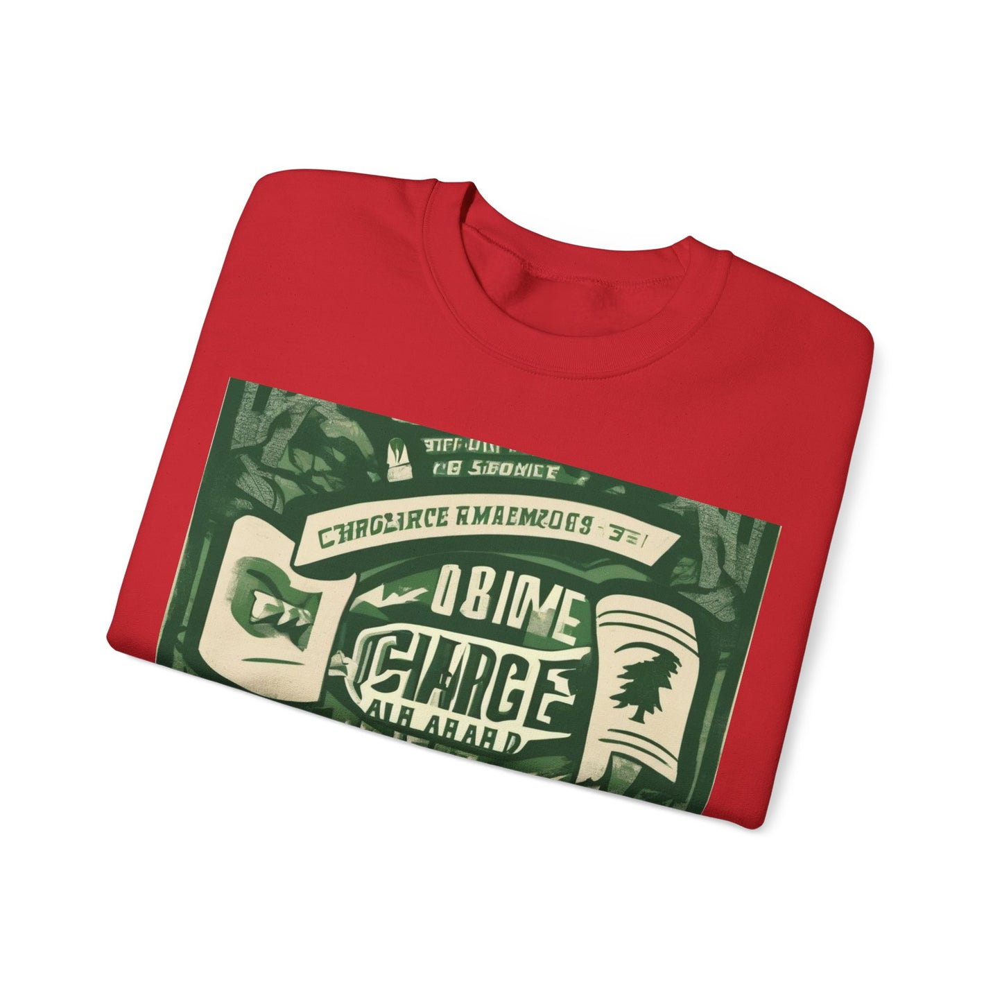boostlete-am-crew-type-charge-ahead-banner-paper-0965 — Unisex Heavy Blend Crewneck (G18000)