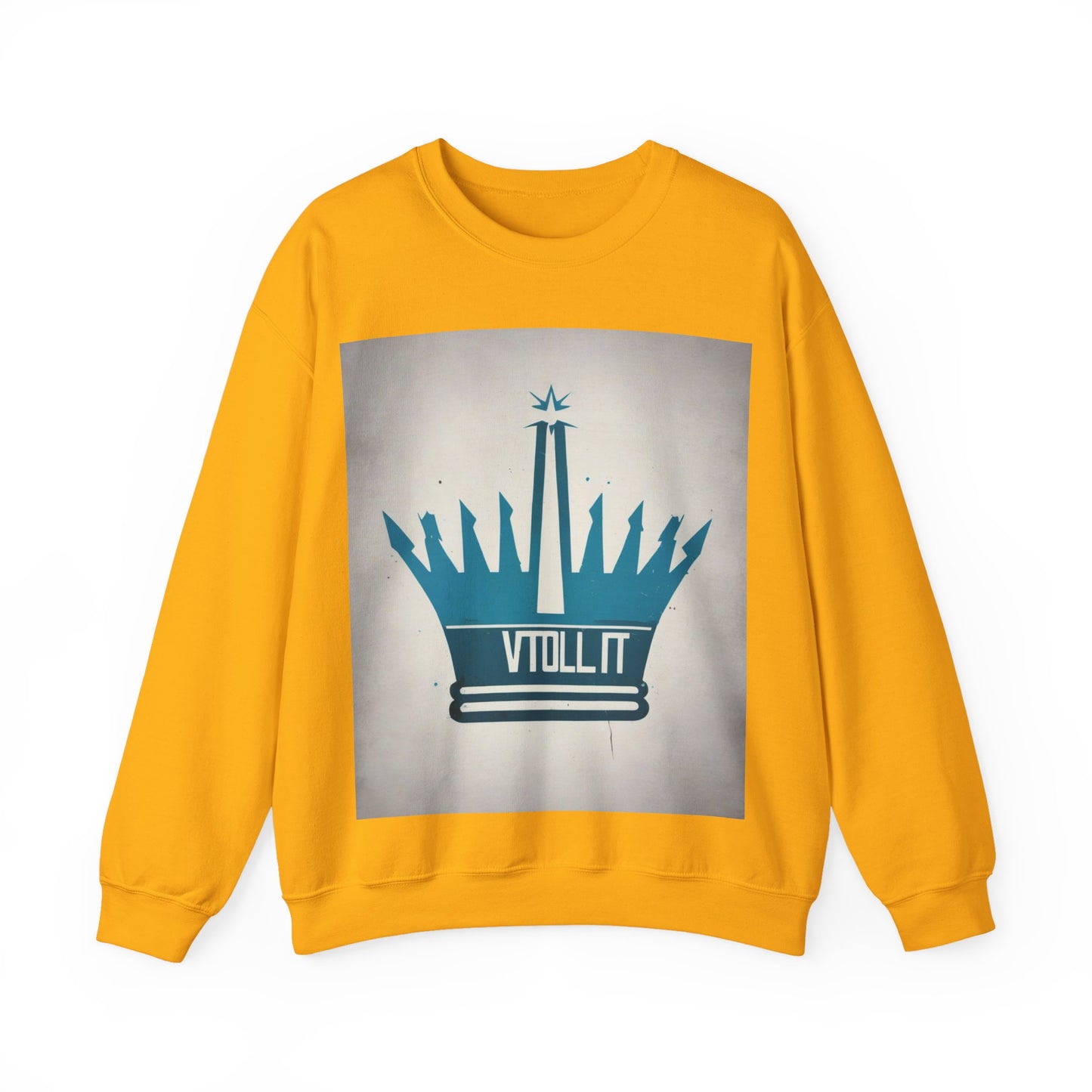 boostlete-am-crew-icon-crown-matte-industrial-0058 — Unisex Heavy Blend Crewneck Sweatshirt (Gildan)