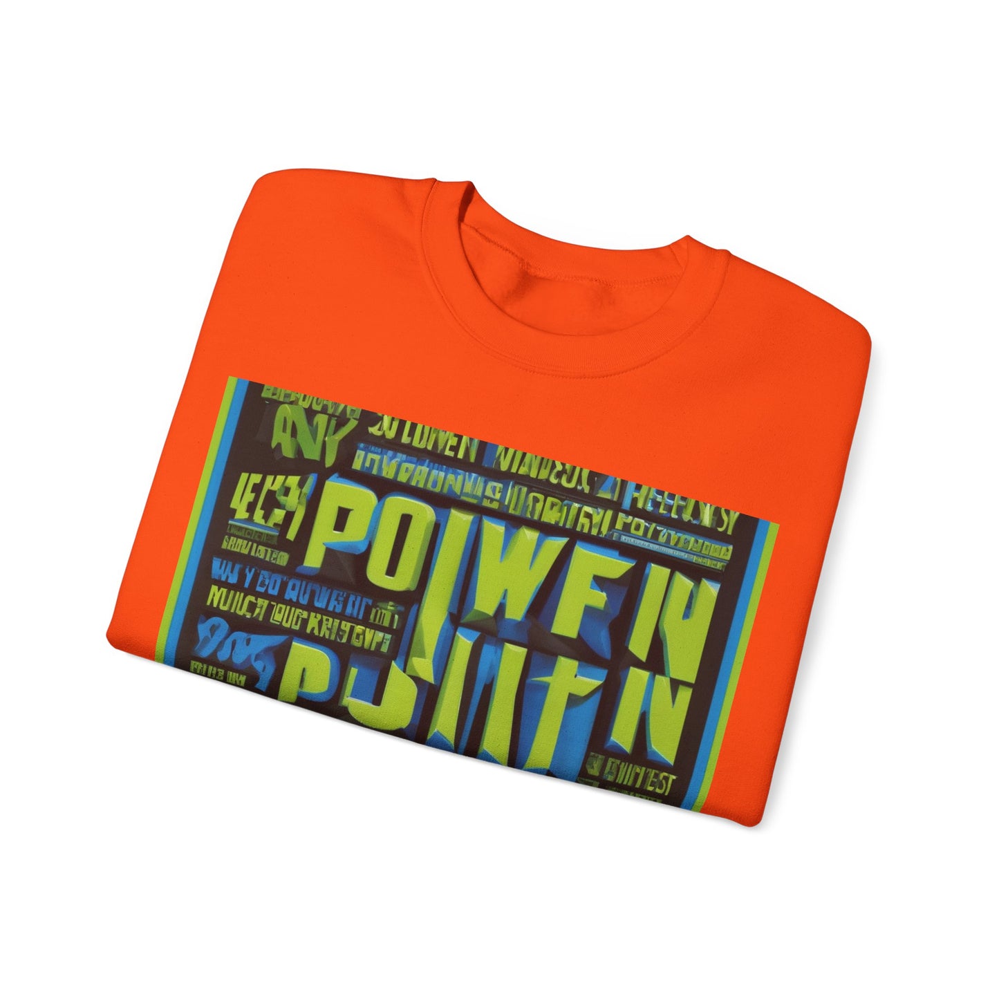 boostlete-am-crew-type-power-in-quiet-arc-paper-1481 — Unisex Heavy Blend Crewneck (G18000)