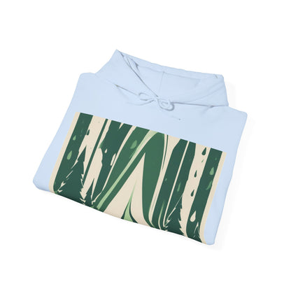 boostlete-quiet-power-icon-water-glitch-retro-0186 — Unisex Heavy Blend Hoodie (G18500)