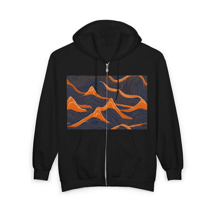 boostlete-boost-mode-pattern-topographic-engraved-0035 — Unisex Heavy Blend Full-Zip Hooded Sweatshirt