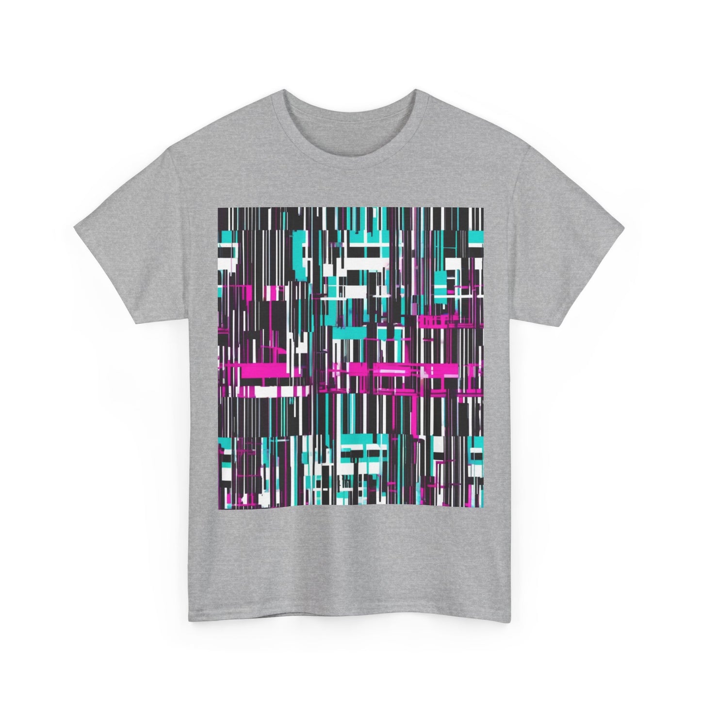 boostlete-am-crew-pattern-barcode-bold-0023 — Unisex Heavy Cotton Tee (Gildan 5000)
