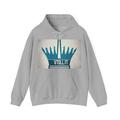boostlete-am-crew-icon-crown-matte-industrial-0058 — Unisex Heavy Blend Hooded Sweatshirt (Gildan)