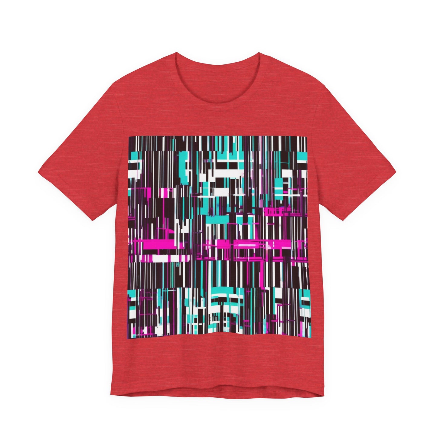 boostlete-am-crew-pattern-barcode-bold-0023 — Unisex Jersey Short Sleeve (B+C 3001)