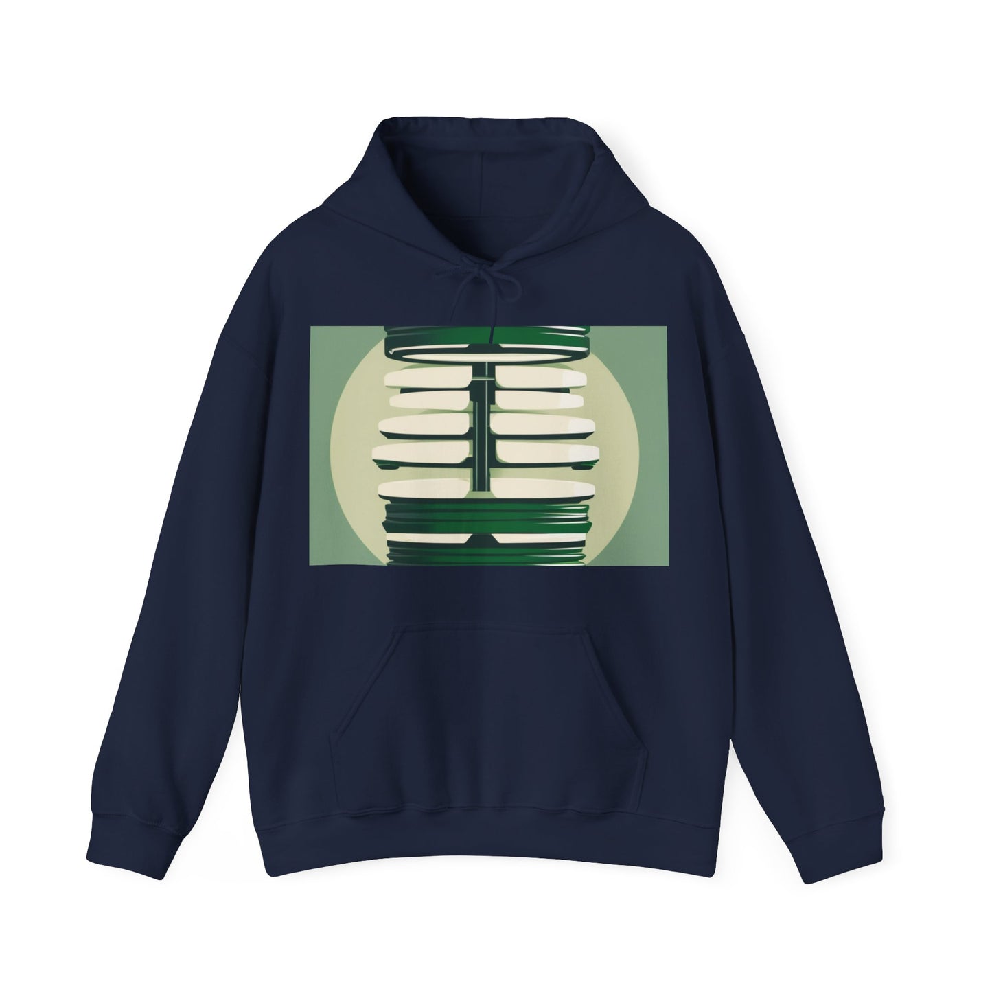 boostlete-recovery-progress-icon-barbell-glitch-vector-1746 — Unisex Heavy Blend Hoodie (G18500)