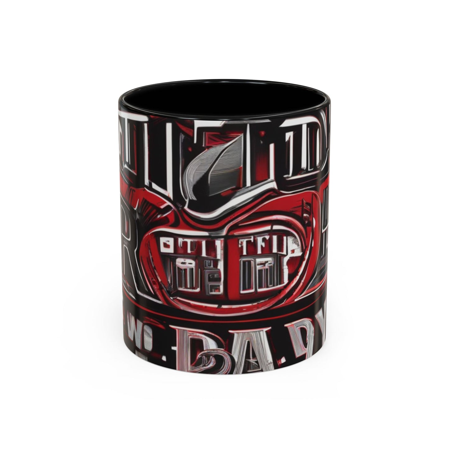 boostlete-boost-mode-type-win-the-day-outline-over-solid-monoline-0477 — Accent Mug 11/15oz