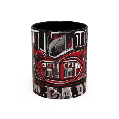 boostlete-boost-mode-type-win-the-day-outline-over-solid-monoline-0477 — Accent Mug 11/15oz