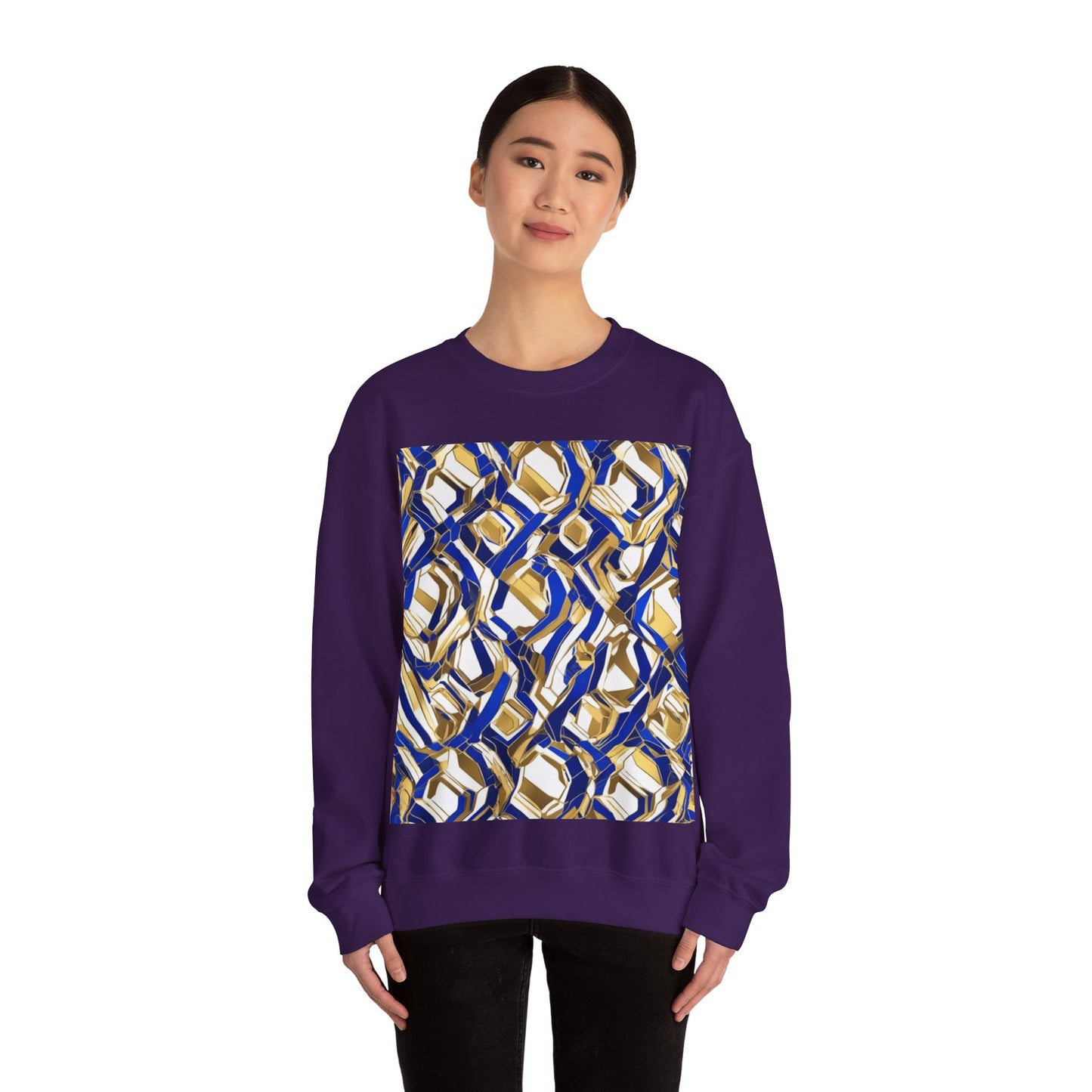 boostlete-boost-mode-pattern-hex-athletic-0611 — Unisex Heavy Blend Crewneck (G18000)