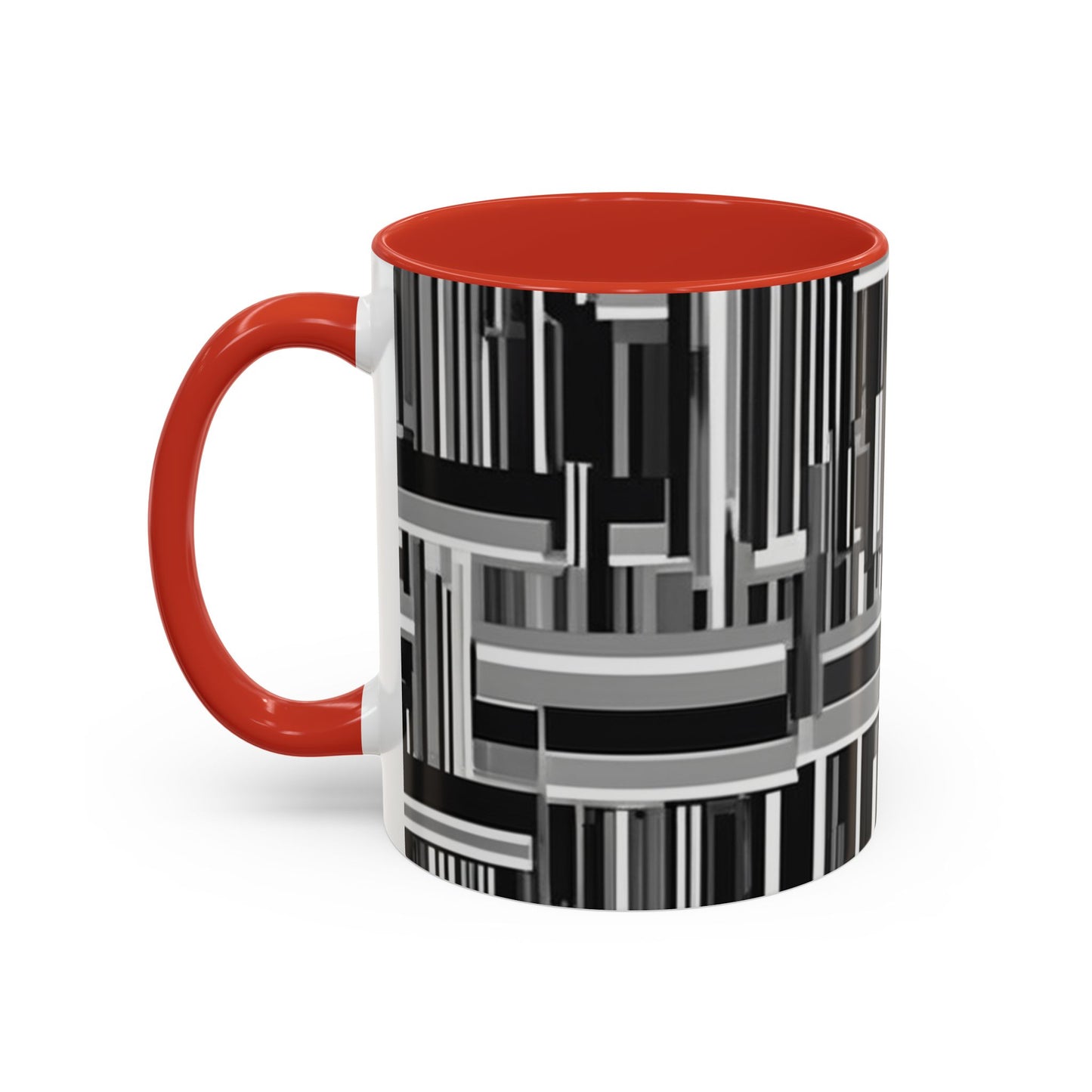 boostlete-recovery-progress-pattern-barcode-isometric-1023 — Accent Mug 11/15oz