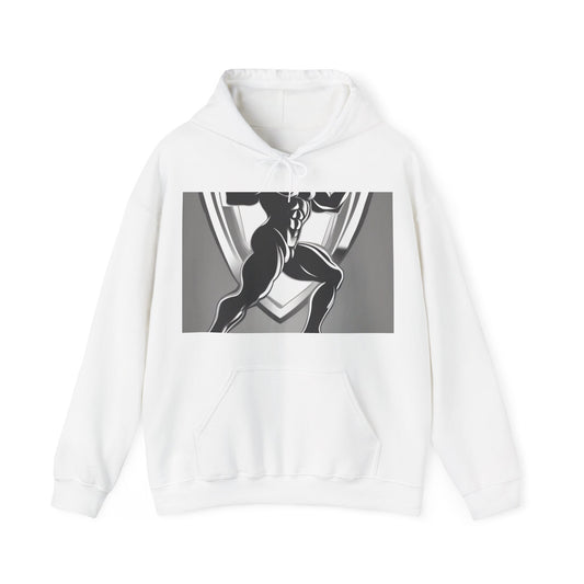 boostlete-mile-by-mile-scene-lunge-3d-athletic-0020 — Unisex Heavy Blend Hooded Sweatshirt (Gildan)