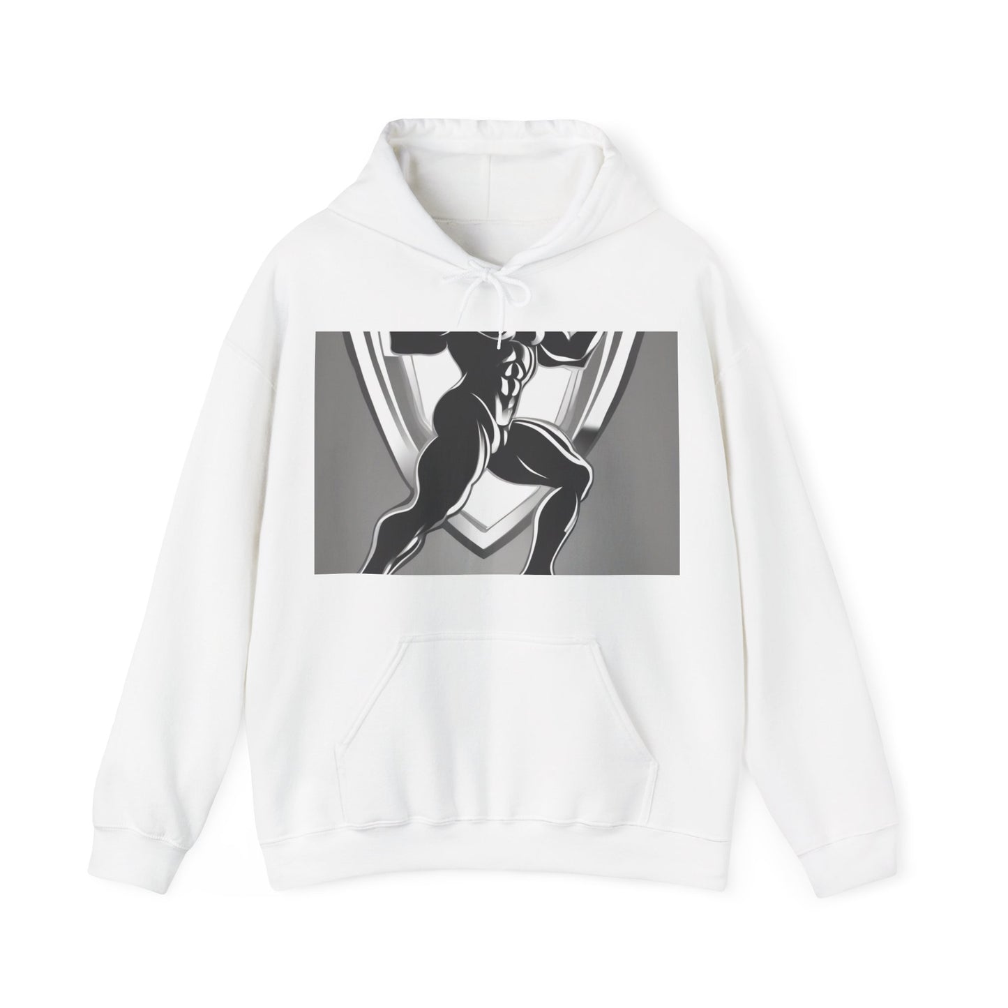 boostlete-mile-by-mile-scene-lunge-3d-athletic-0020 — Unisex Heavy Blend Hooded Sweatshirt (Gildan)