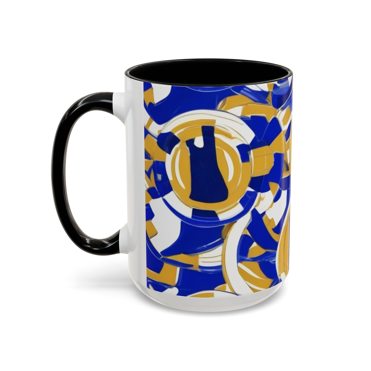 boostlete-field-day-icon-barbell-grainy-line-art-0906 — Accent Mug 11/15oz