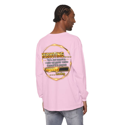 Rebooting Loading Graphic Long Sleeve T-Shirt