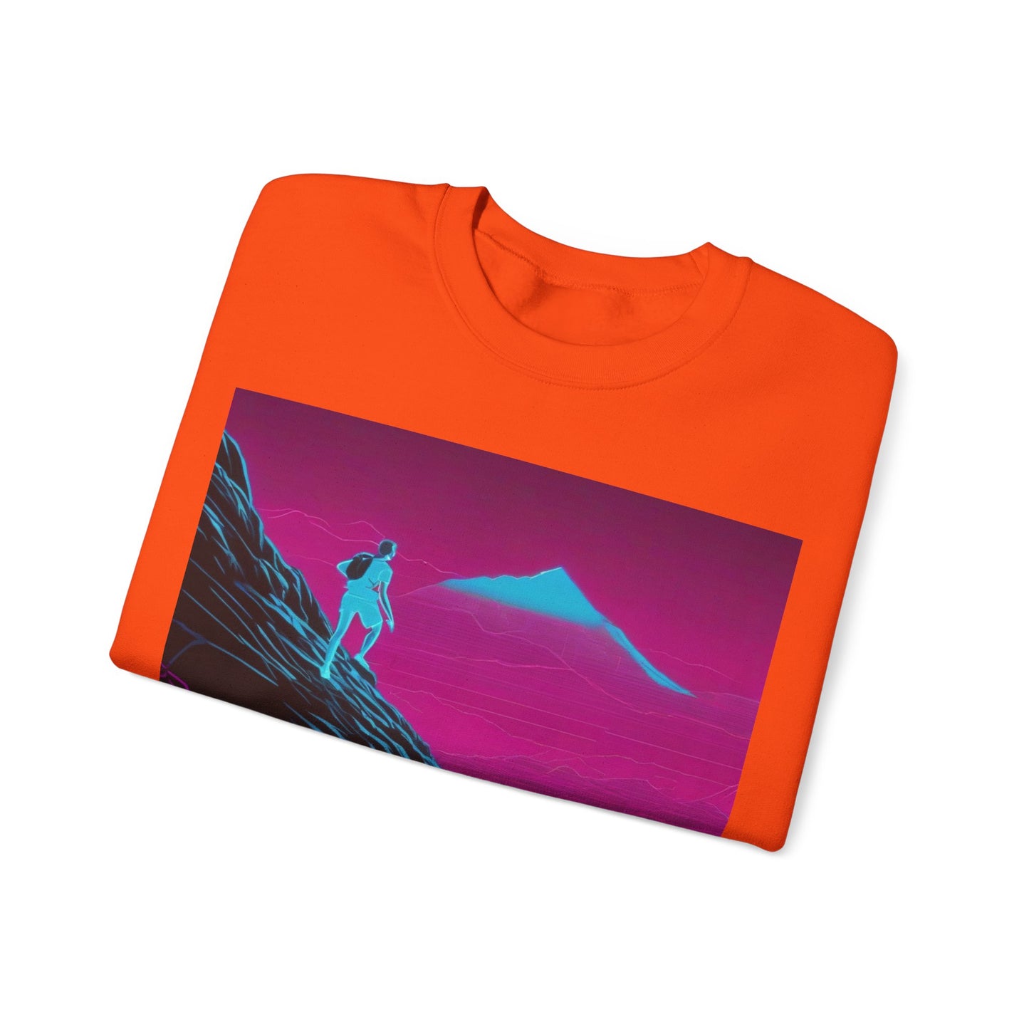 boostlete-boost-mode-scene-trail-neon-blueprint-0832 — Unisex Heavy Blend Crewneck (G18000)