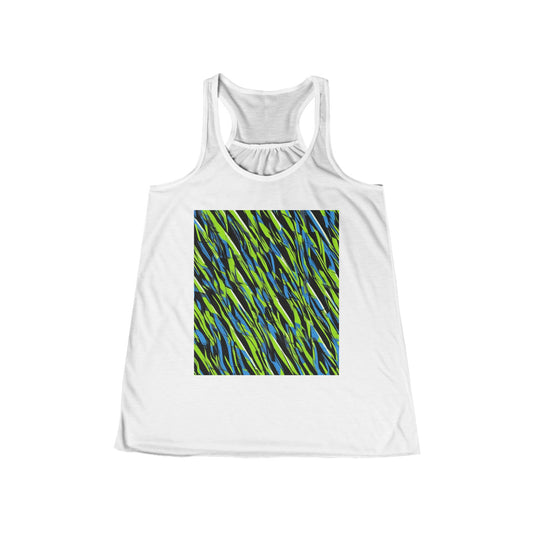boostlete-iron-intent-pattern-sprint-vector-0219 — Women's Flowy Racerback Tank (B+C 8800)