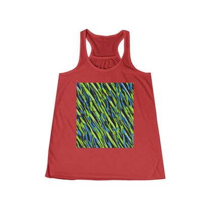 boostlete-iron-intent-pattern-sprint-vector-0219 — Women's Flowy Racerback Tank (B+C 8800)