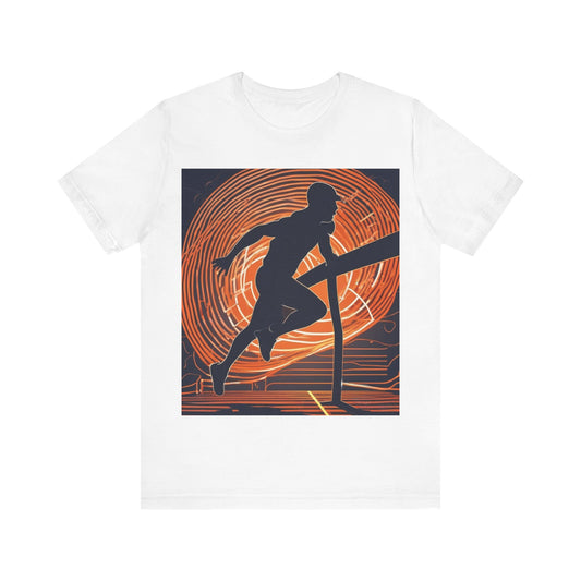 boostlete-iron-intent-scene-hurdler-neon-modern-0264 — Unisex Jersey Short Sleeve (B+C 3001)