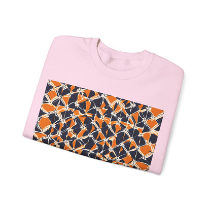 boostlete-headspace-pattern-plate-number-badge-0387 — Unisex Heavy Blend Crewneck (G18000)
