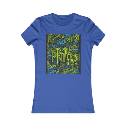 boostlete-rise-grind-type-respect-the-process-big-monoline-0265 — Women's Favorite Tee (B+C 6004)