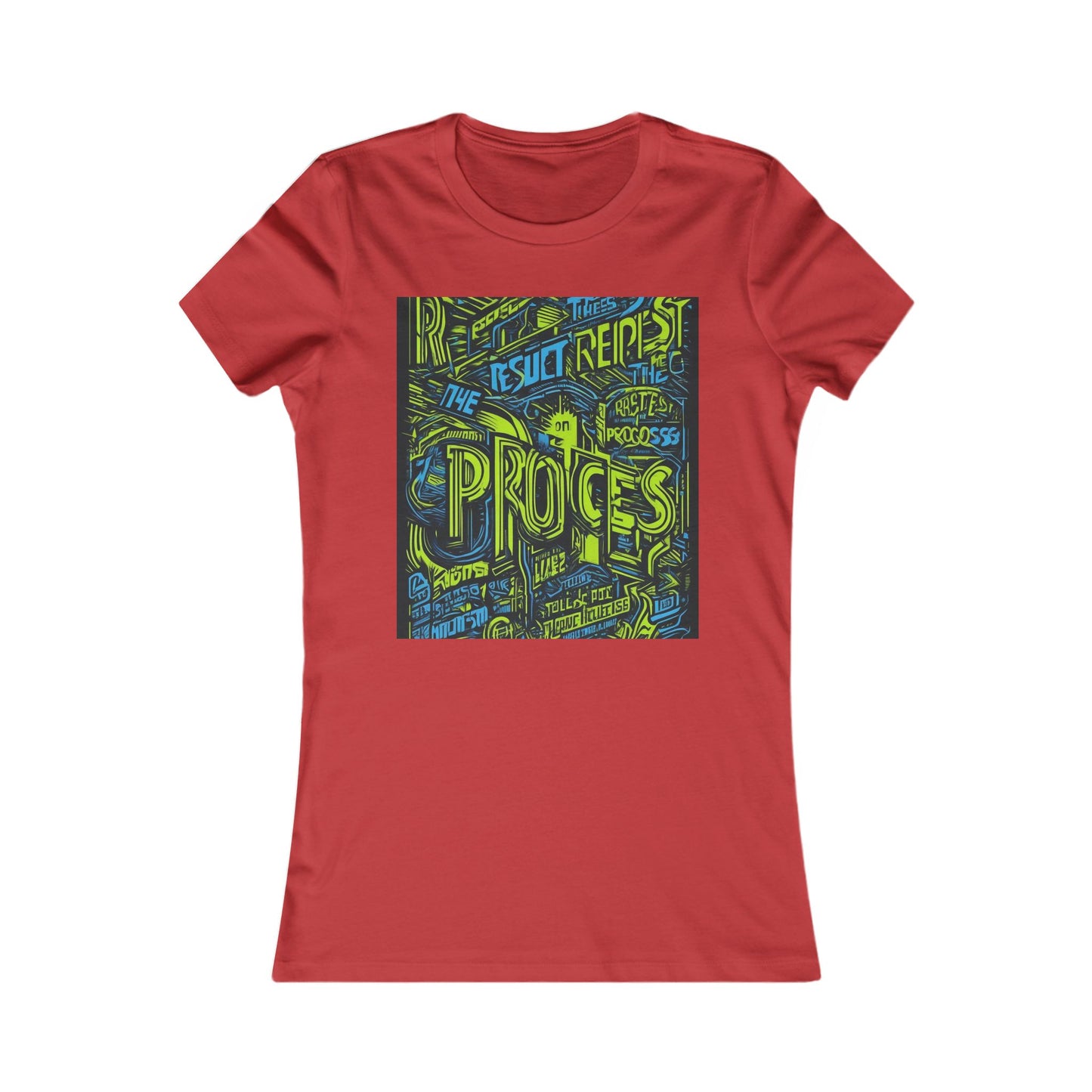 boostlete-rise-grind-type-respect-the-process-big-monoline-0265 — Women's Favorite Tee (B+C 6004)
