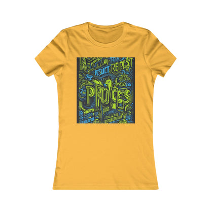 boostlete-rise-grind-type-respect-the-process-big-monoline-0265 — Women's Favorite Tee (B+C 6004)
