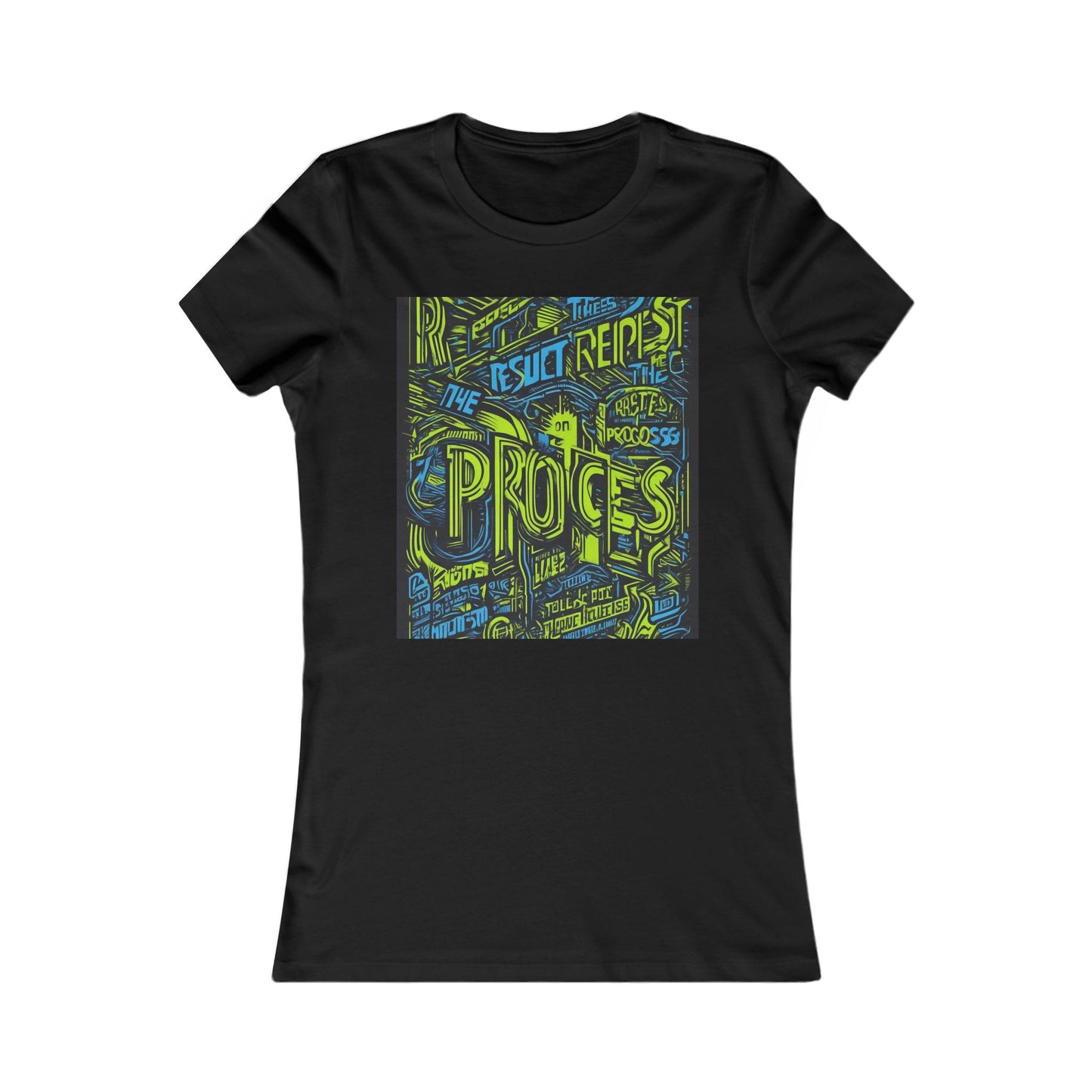 boostlete-rise-grind-type-respect-the-process-big-monoline-0265 — Women's Favorite Tee (B+C 6004)