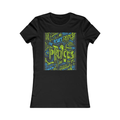 boostlete-rise-grind-type-respect-the-process-big-monoline-0265 — Women's Favorite Tee (B+C 6004)